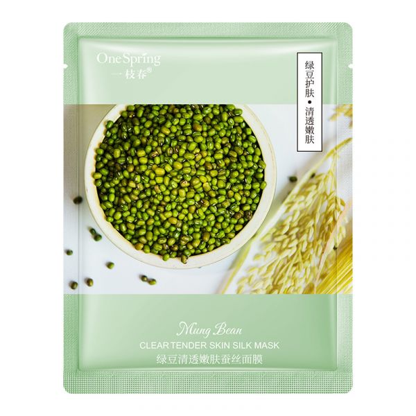 Cleansing, anti-inflammatory face mask One Spring with mash bean extract (82898)